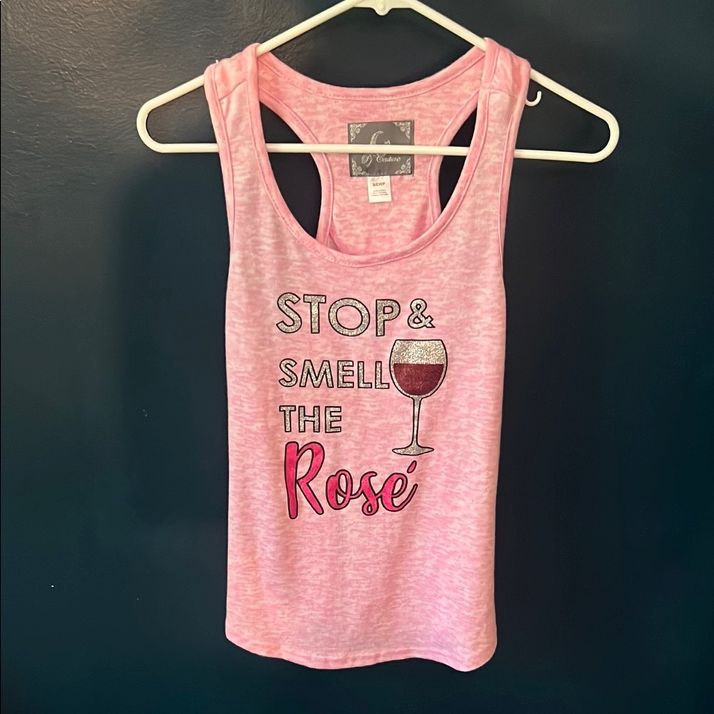 Pj Couture Pink Sleeveless Tank Top NWT